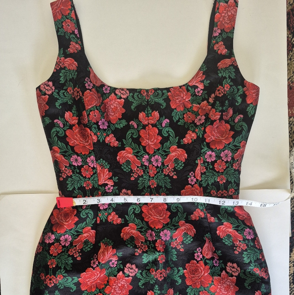 Dolce & Gabbana Dress Silk Blend Black Floral Mini ITALY Size 42 (M) - Picture 10 of 11